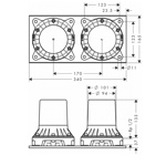 Скрытая часть для напольного смесителя Axor Montreux  - фото2
