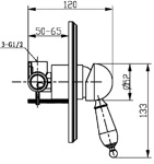 Смеситель встроенный Boheme Medici Ripresa 305 - фото3