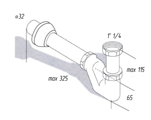 CИФОН ДЛЯ РАКОВИНЫ ML.RIC-10.100 бронза- фото4