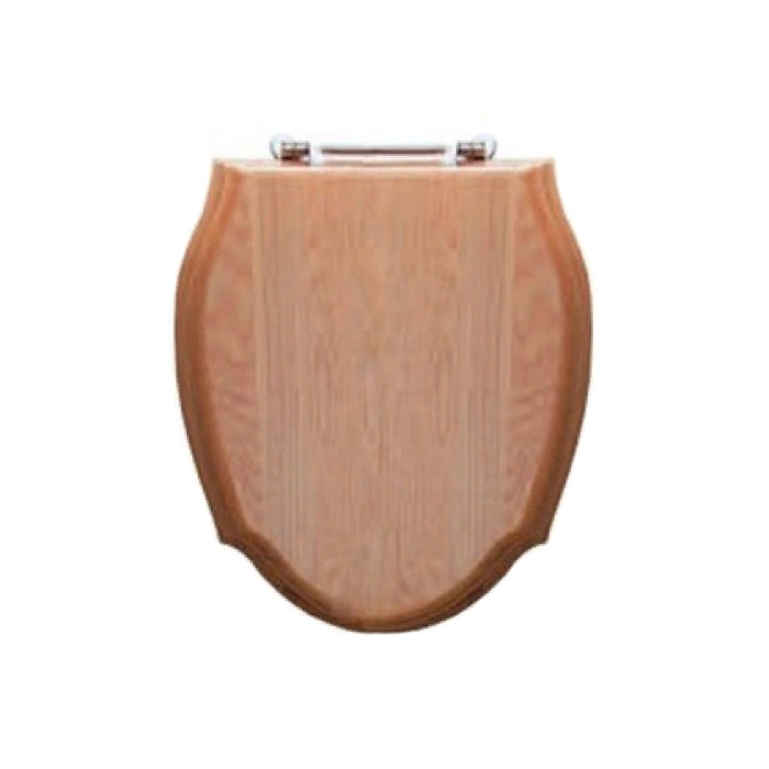 Devon&Devon Westminster Сиденье для унитаза из массива дуба, цвет: светлый/петли хром- фото