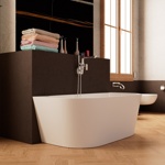 Ванна Frank F6163 White пристенная- фото5