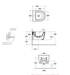 Биде подвесное 36x43 Globo Forty3 FOS12.BI- фото2