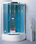 Гидромассажная кабина Eago DZ930HF3 1000х1000х2250мм   ГОЛУБОЕ СТЕКЛО