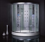 Гидромассажная кабина Eago DZ938F3 (2-местная душевая кабина)   1500*1500*2250мм   СЕРОЕ СТЕКЛО
