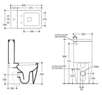 Унитаз напольный Kerasan Ego 3217 с бачком в комплекте- фото2