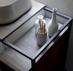 SIMAS Frame Комплект мебели с ящиком и открытым элементом, 105x57xh72см, Цвет: серый ясень/белый- фото2