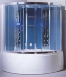 Гидромассажная кабина Eago DA324HF3   1500х1500х2250мм   ГОЛУБОЕ СТЕКЛО