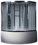 Гидромассажная кабина Eago DA324HF3 серое стекло 1500х1500х2250мм