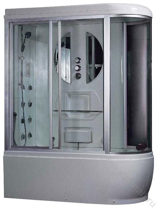 Гидромассажная кабина Eago DA321F5 1700x830x2250мм  БЕЛЫЙ АКРИЛ левая