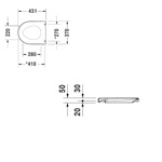 Duravit Starck 3 Сидение для унитаза с микролифтом (Soft Close), цвет: белый, петли хром- фото2