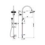 Стойка Boheme Briliante Tradizionale 403 / 274  со смесителем/хром- фото2