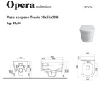 Унитаз подвесной Cielo Opera Tondo OPVST- фото3