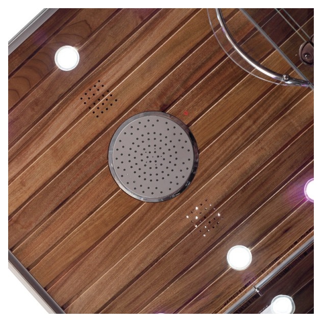 Гидромассажная кабина EAGO DZ959 F8 1200x900x2265мм левая ЧЕРНОЕ СТЕКЛО- фото2