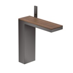 Axor MyEdition Смеситель для раковины, на 1 отв., излив 245мм , цвет: полированный черный/орех- фото