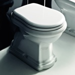 Унитаз напольный Kerasan Retro приставной слив в пол - фото