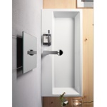 GSI Kube Раковина с переливом 100x47 с 1 отв под смеситель, цвет белый- фото