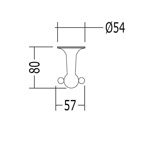 Devon&Devon New York Крючок двойной, хром- фото2