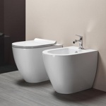 GSI Pura 55 Унитаз приставной 55х36см, слив универсальный- фото2