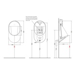 Cielo Era Писуар подвесной 33x25xh60см, цвет: белый- фото2