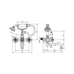 Душевая стойка Boheme Briliante Tradizionale 403 / 273  со смесителем с изливом /хром- фото3