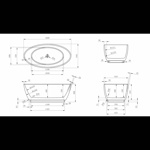 Ванна Frank F6016 White отдельностоящая.- фото5