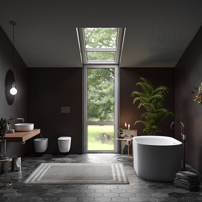 Kerasan Nolita Унитаз безободковый пристенный 55х35 см, с креплениями WB5N, цвет белый глянцевый- фото3