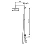 Palazzani 9926G210 душевая система хром- фото2