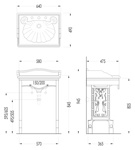 Декоративная структура с раковиной Devon&Devon Angel, цвет: белый- фото2