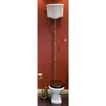 Унитаз напольный с высоким бачком и цепочкой BELLA MIGLIORE Bella BLH BICR- фото