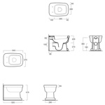 SIMAS Evolution Унитаз приставной 54х37см- фото2