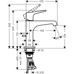 Смеситель для раковины Axor Citterio E  - фото3