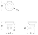 Devon&Devon New York Мыльница с настенным держателем, керамика/золото- фото2