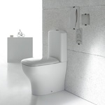 Унитаз моноблок 37x61 Globo Genesis GE004.BI - фото