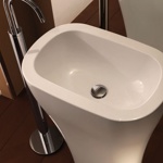 Kerasan Aquatech Раковина 60 см, без отв., с креплением и сифоном, цвет: белый- фото2