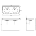 Раковина-консоль Simas Lante деревянная структура LAM120- фото2