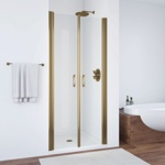 Душевое ограждение в проем (душевая дверь) Vegas E2P70 бронза/прозрачное стекло- фото