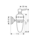Axor Carlton Дозатор для мыла- фото2