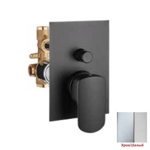 Palazzani  Mis Color встроенный смеситель для ванны\душа хром/белый- фото