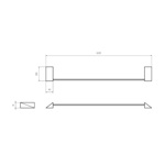 Boheme Полотенцедержатель  NEW VENTURO, хром- фото2