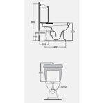 Унитаз напольный моноблок Impero с фронтальной ручкой MIGLIORE Impero IMP BICR- фото3