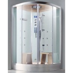 Гидромассажная кабина с парогенератором Grande Home WS105/S6 white- фото