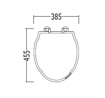 Devon&Devon Westminster Сиденье для унитаза из мдф, цвет: белый лакированный/петли состаренная бронза (микролифт)- фото2