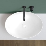 Cielo Era - Eco Раковина накладная 62x45xh18 см, овальная, цвет: белый глянец- фото