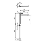 Palazzani Mis высокий смеситель для раковины- фото2