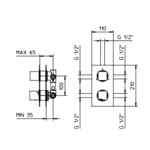 Palazzani Track встроенный смеситель на 3 потребителя- фото2