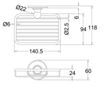 Мыльница- решетка [A13 GOL]- фото2