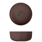 Kerasan Nolita Раковина чаша d 40 h 15см,, без отв под смеситель, цвет Borgogna matt- фото