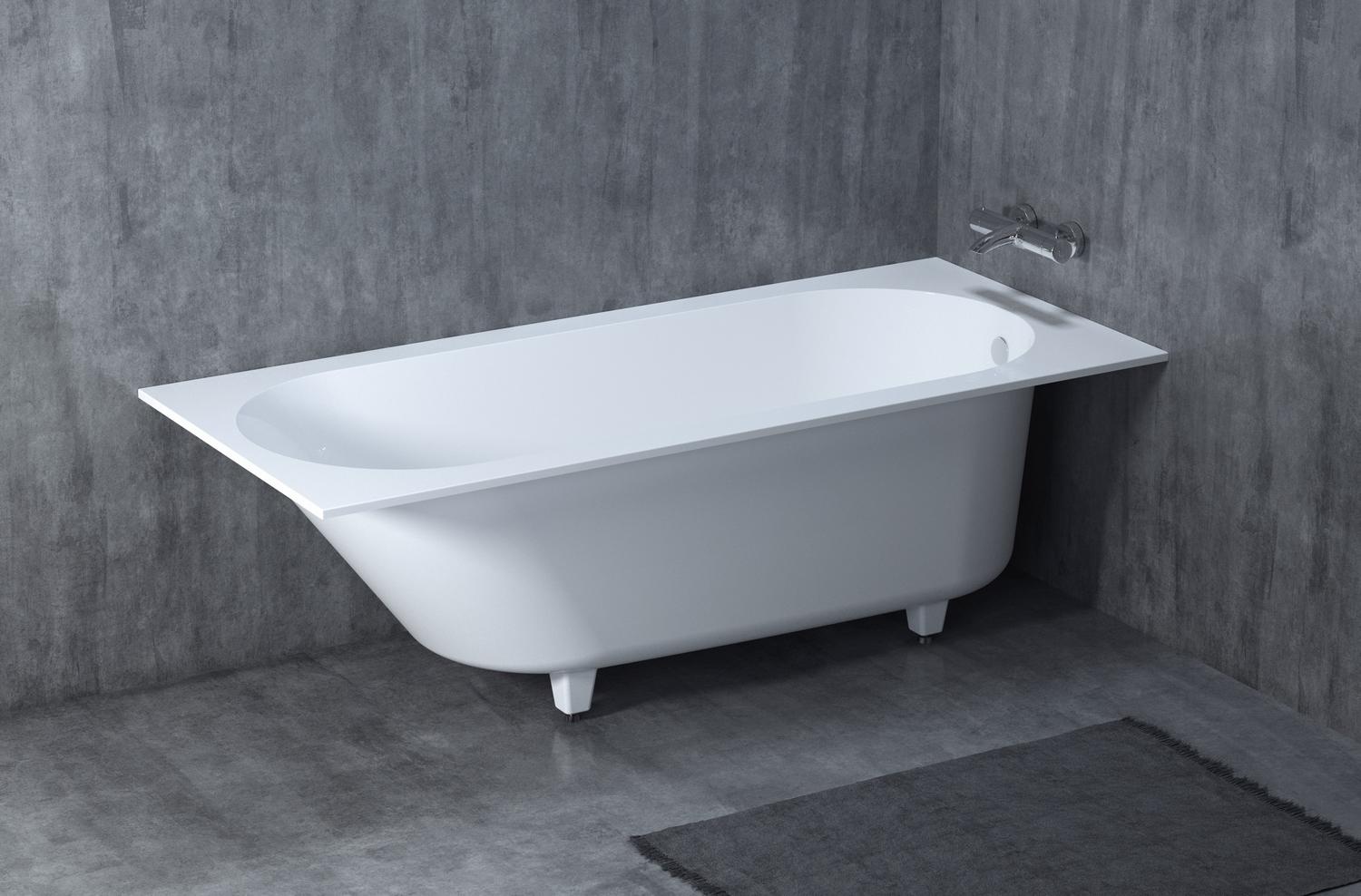 Встраиваемая ванна из камня Salini Ornella 1700 х 750 х 590/610 мм