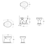 Унитаз с вертикальным сливом Simas Londra LO901- фото2