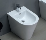 AZZURRA FORMA Биде приставное 54х37х43см , с 1 отв под смеситель,с креплением, цвет белый- фото